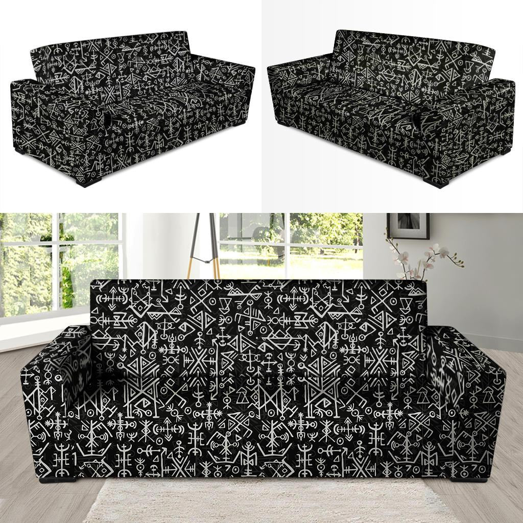 Futhark Norse Viking Sofa Cover-grizzshop