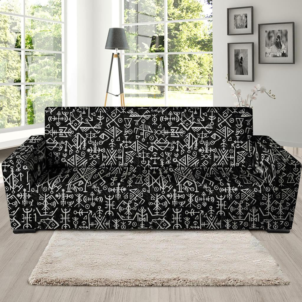 Futhark Norse Viking Sofa Cover-grizzshop