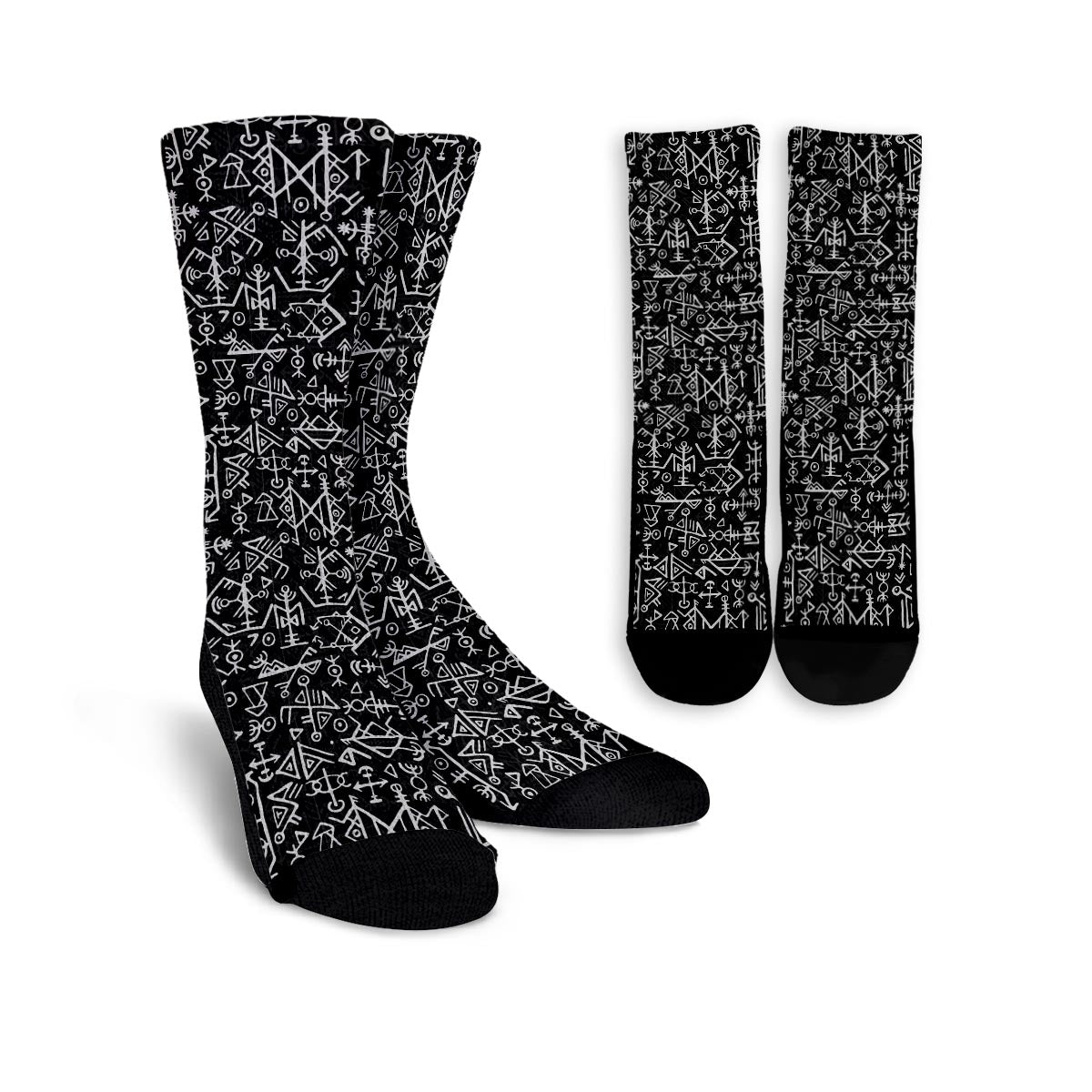 Futhark Norse Viking Unisex Socks-grizzshop