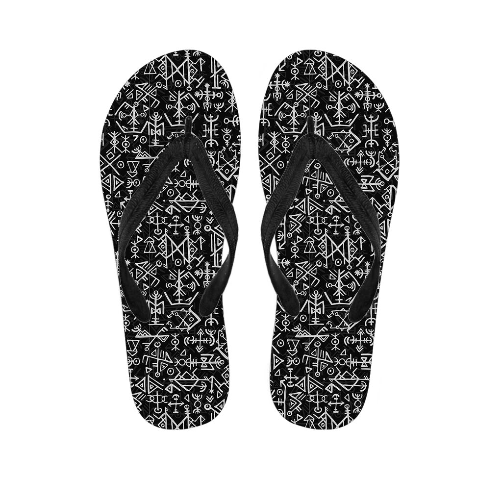 Futhark Norse Viking Women's Flip Flops-grizzshop