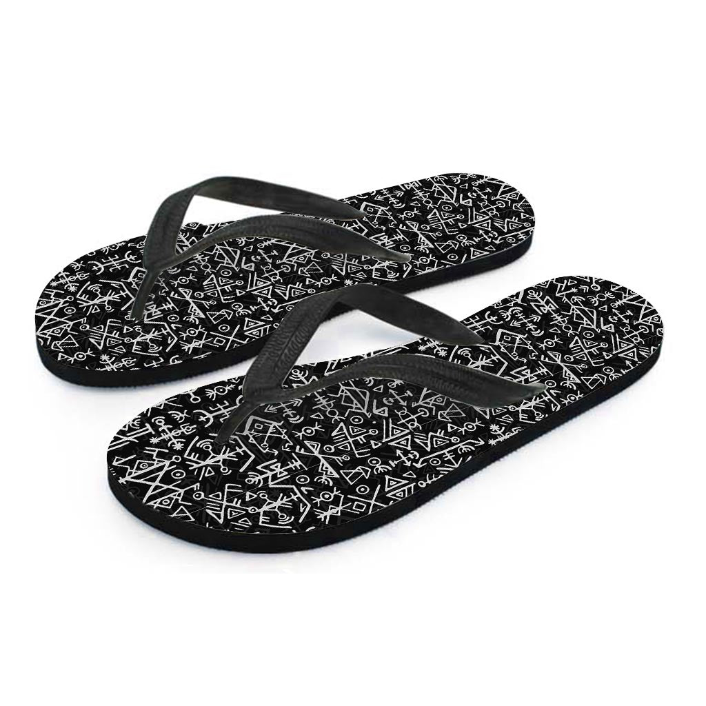 Futhark Norse Viking Women's Flip Flops-grizzshop