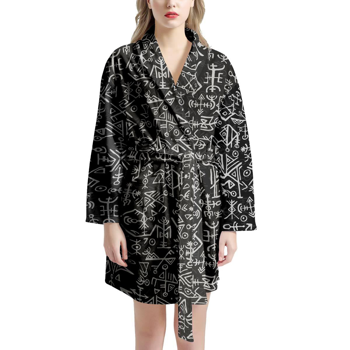 Futhark Norse Viking Women's Robe-grizzshop