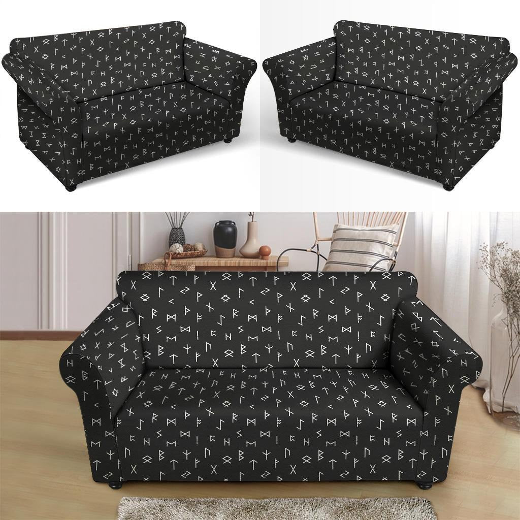 Futhark Viking Loveseat Cover-grizzshop