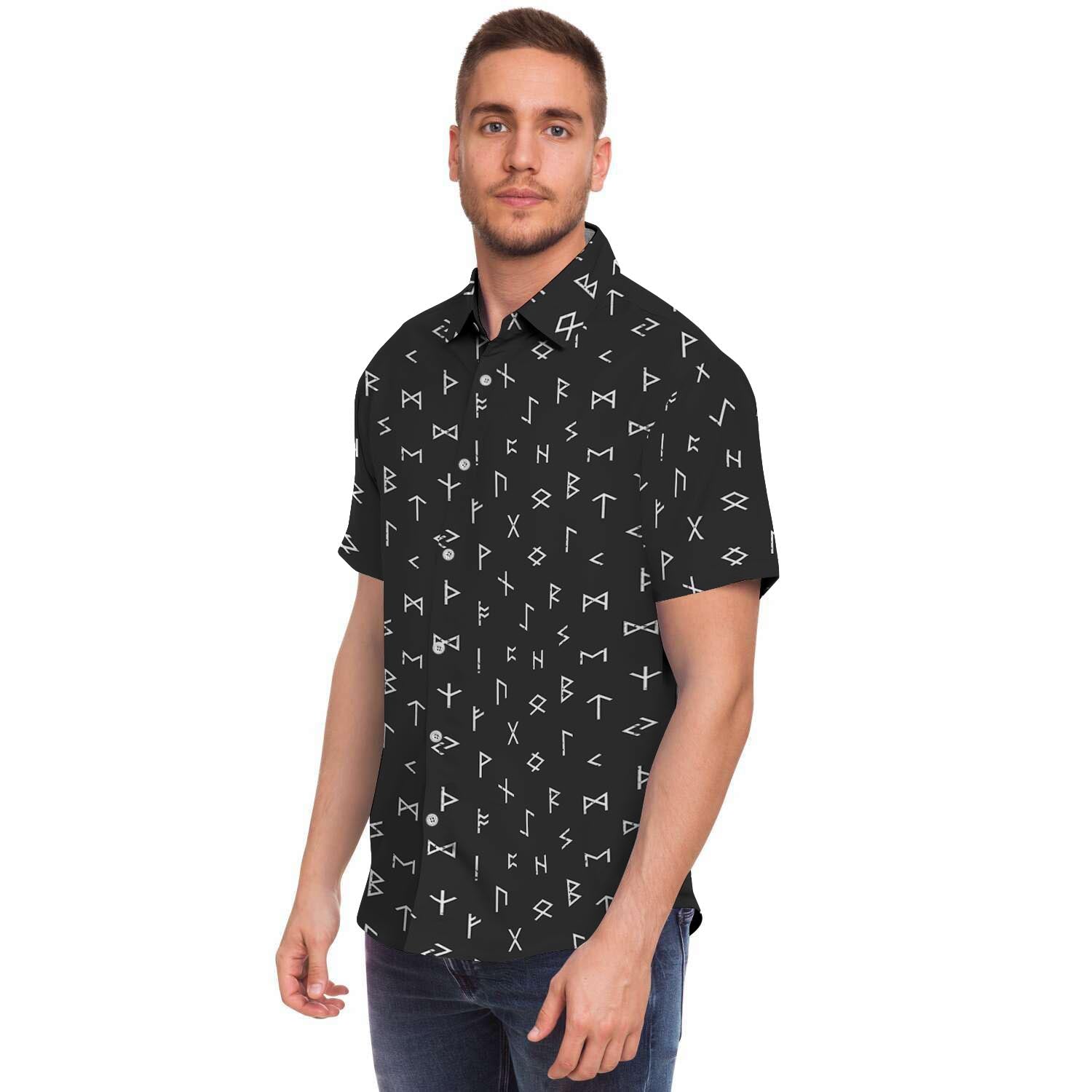 Futhark Viking Men's Short Sleeve Shirt-grizzshop