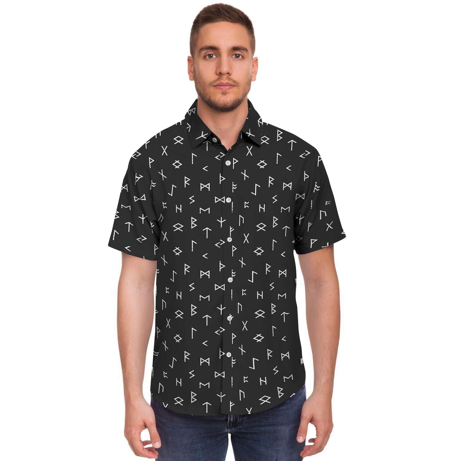 Futhark Viking Men's Short Sleeve Shirt-grizzshop