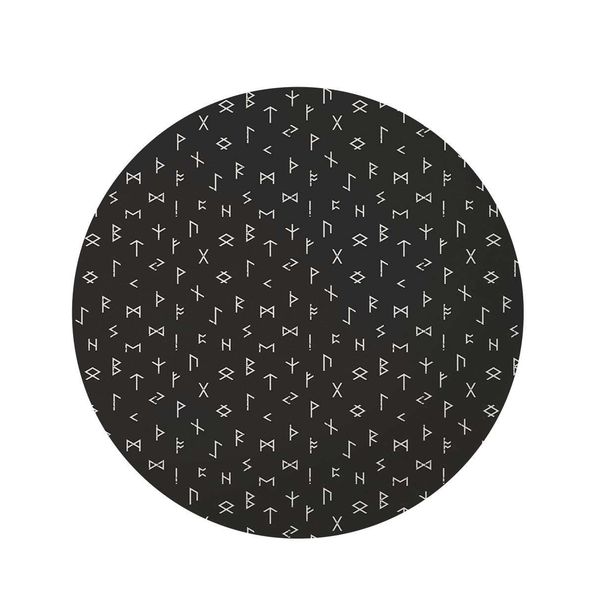 Futhark Viking Round Rug-grizzshop