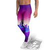 Futuristic City Print Men's Leggings-grizzshop