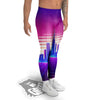 Futuristic City Print Men's Leggings-grizzshop