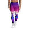 Futuristic City Print Men's Leggings-grizzshop