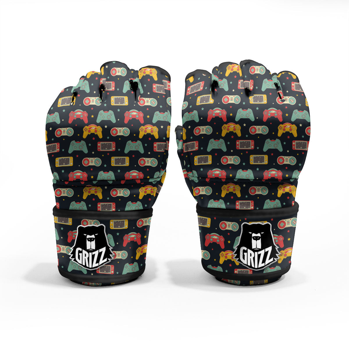 Gadgets Video Game Print Pattern MMA Gloves-grizzshop