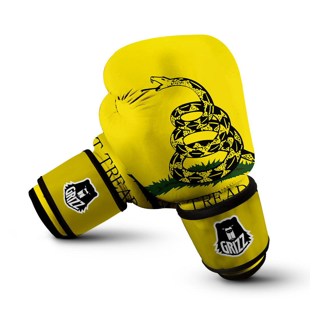 Gadsden Flag Don't Tread On Me Print Boxing Gloves-grizzshop