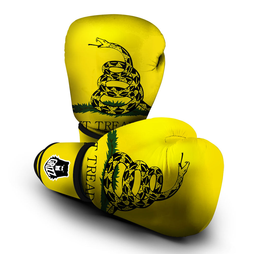 Gadsden Flag Don't Tread On Me Print Boxing Gloves-grizzshop