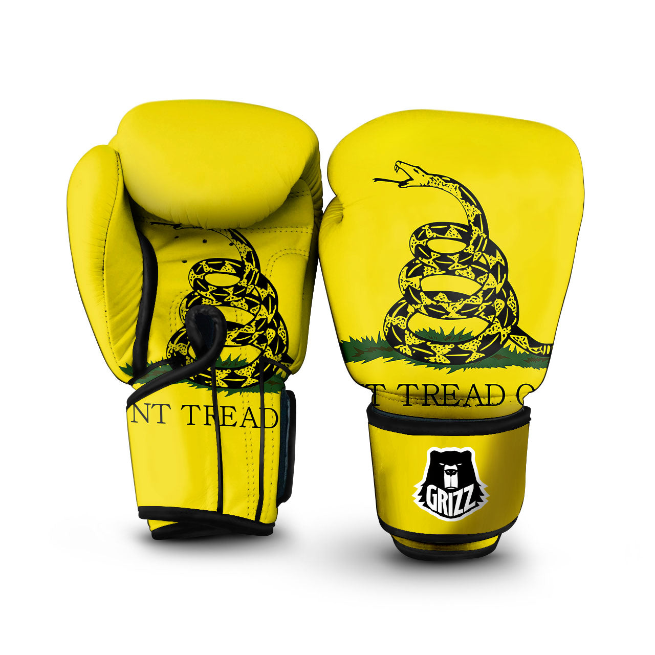 Gadsden Flag Don't Tread On Me Print Boxing Gloves-grizzshop