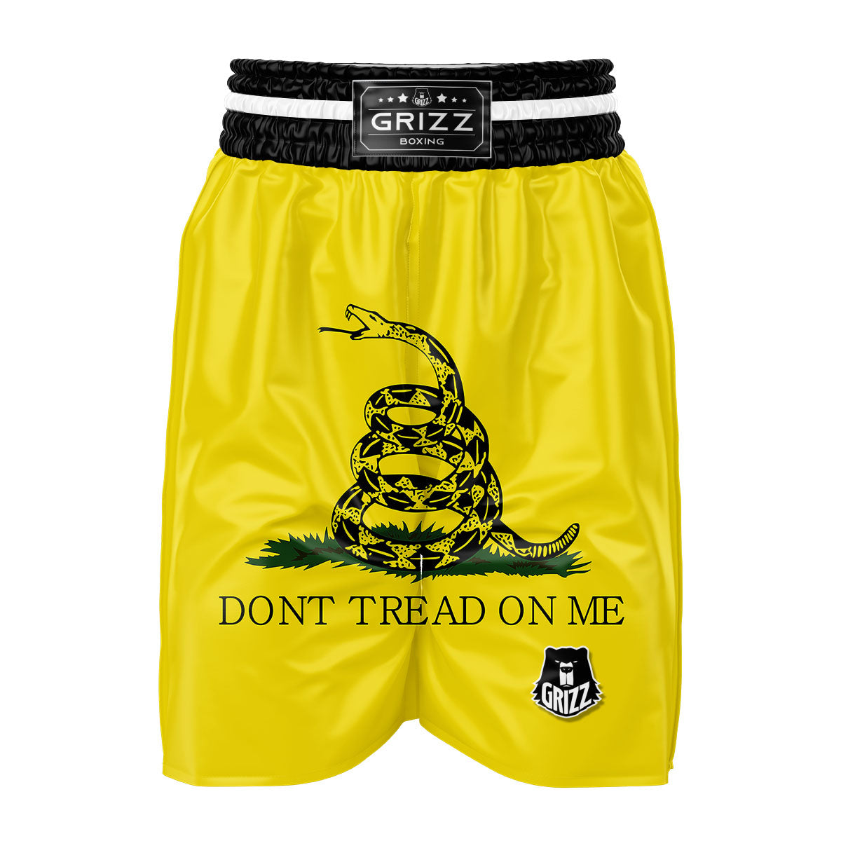 Gadsden Flag Don't Tread On Me Print Boxing Shorts-grizzshop