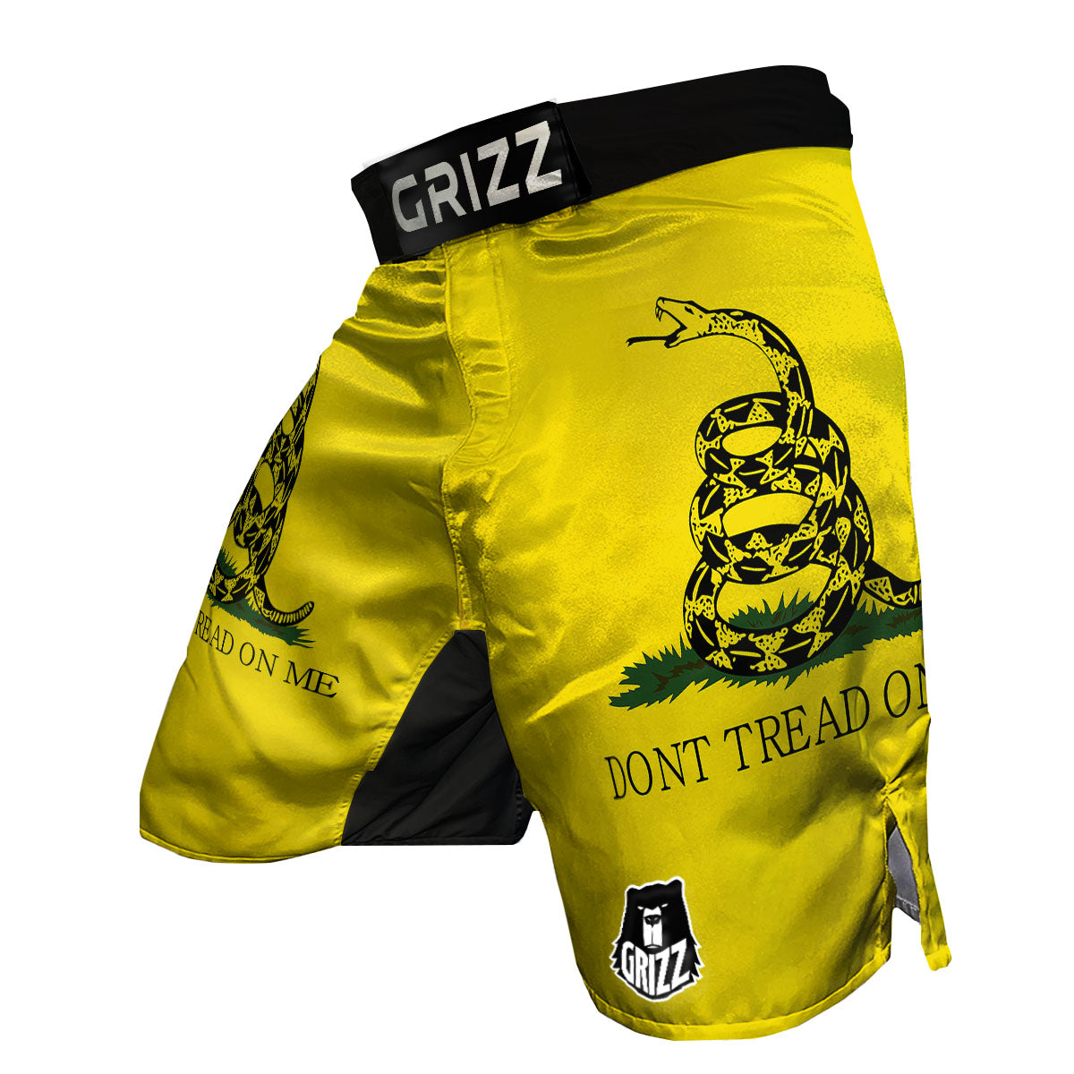 Gadsden Flag Don't Tread On Me Print MMA Shorts-grizzshop