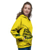 Gadsden Flag Don't Tread On Me Print Women's Hoodie-grizzshop