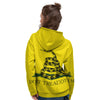 Gadsden Flag Don't Tread On Me Print Women's Hoodie-grizzshop