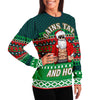 Gains Tats And Ho's Tattoo Gym Ugly Christmas Sweater-grizzshop