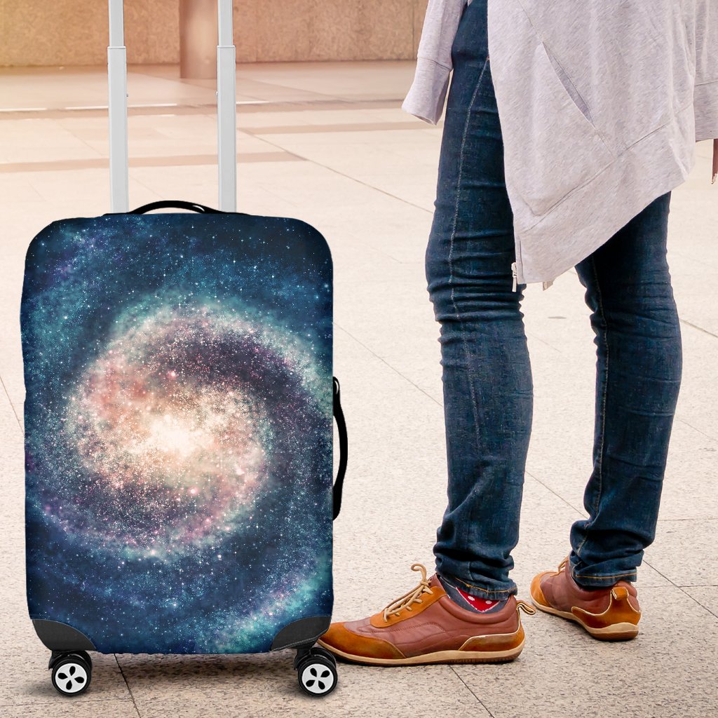 Galaxy Blue Milky Way Space Print Luggage Cover Protector-grizzshop