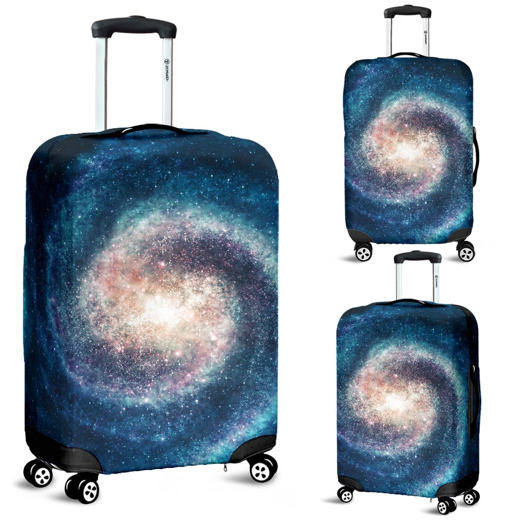 Galaxy Blue Milky Way Space Print Luggage Cover Protector-grizzshop