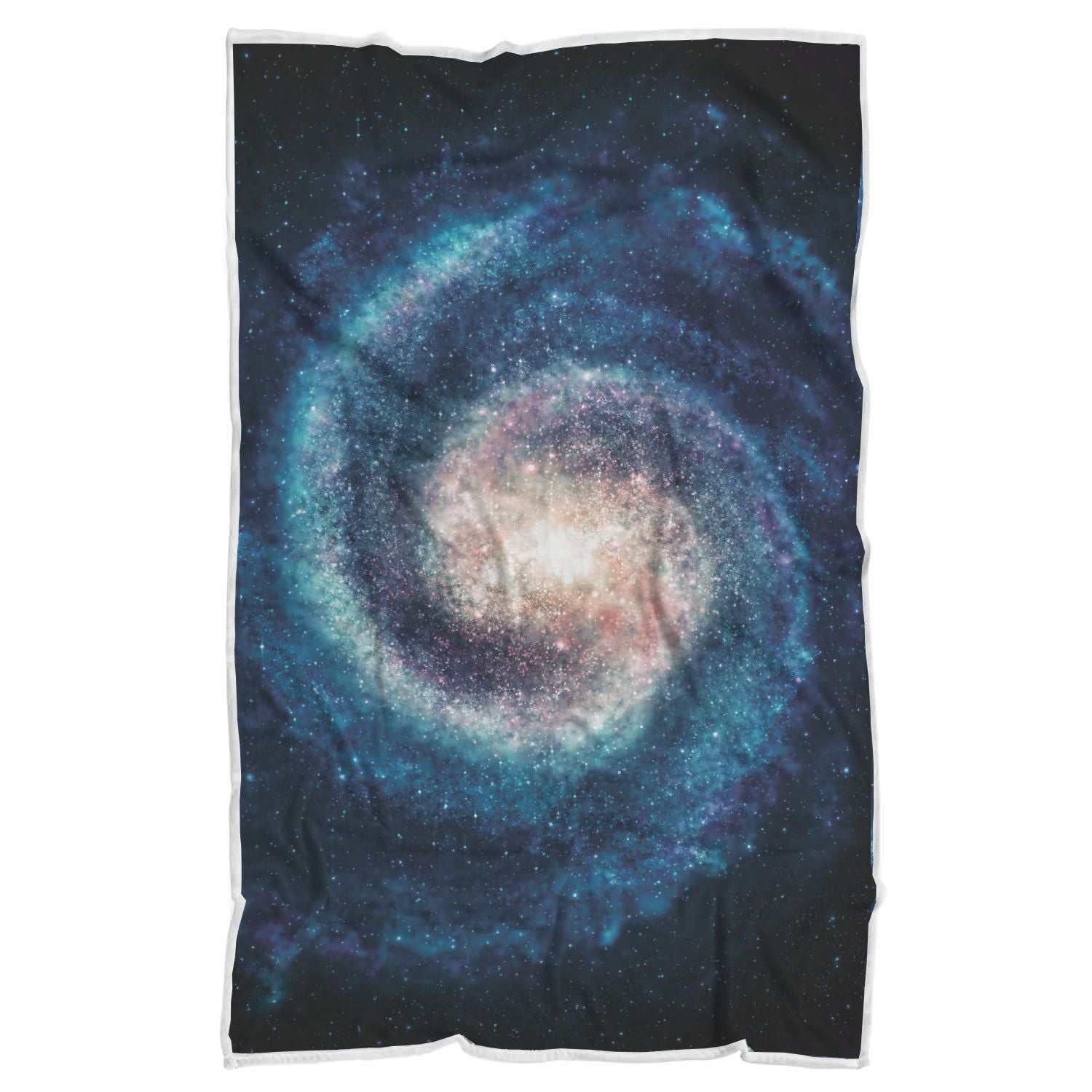 Galaxy Blue Milky Way Space Print Throw Blanket-grizzshop