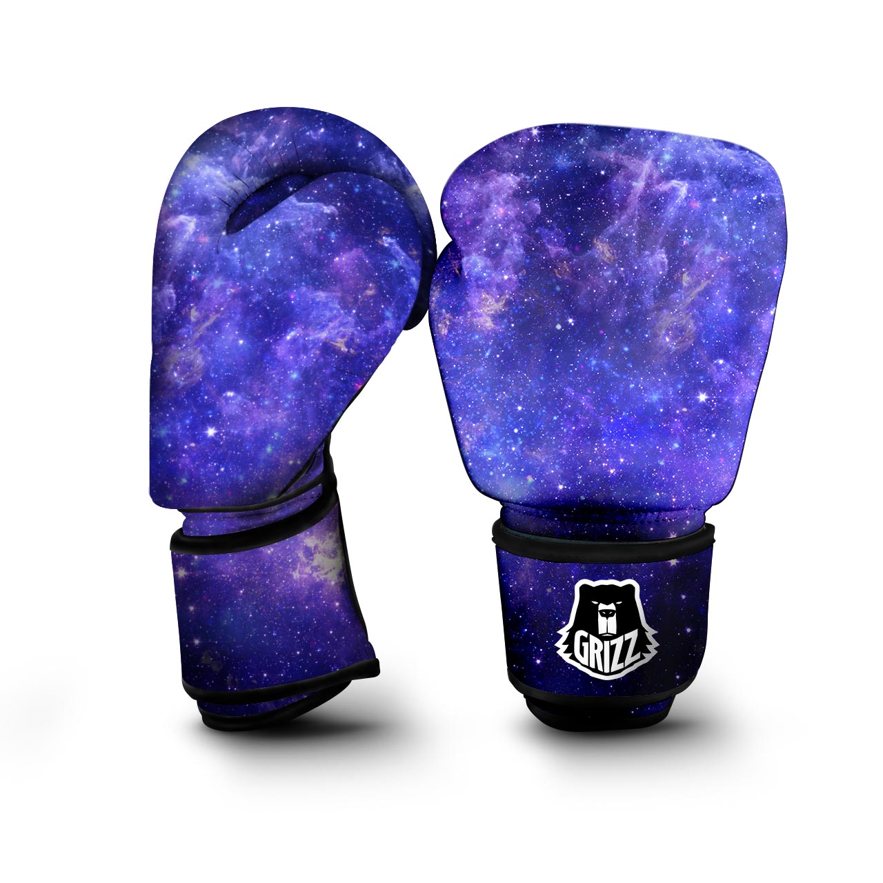 Galaxy Blue Space Boxing Gloves-grizzshop