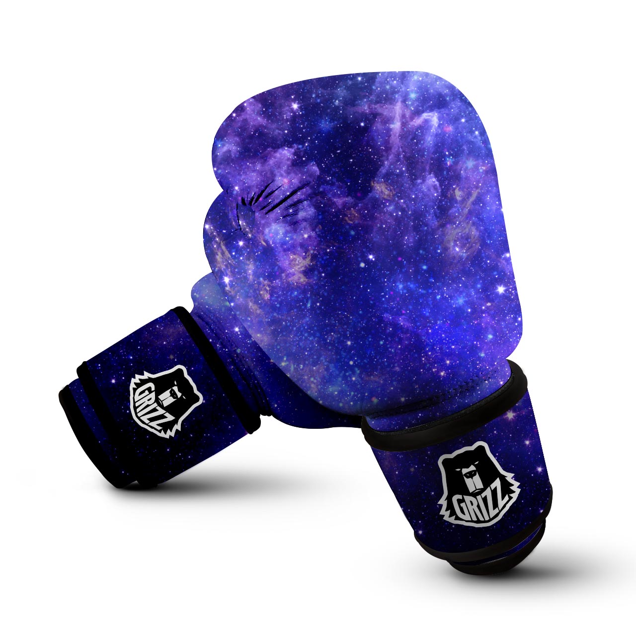 Galaxy Blue Space Boxing Gloves-grizzshop