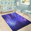 Galaxy Blue Space Floor Mat-grizzshop