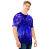 Galaxy Blue Space Men T Shirt-grizzshop