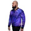 Galaxy Blue Space Men's Bomber Jacket-grizzshop