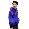 Galaxy Blue Space Men's Hoodie-grizzshop