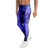 Galaxy Blue Space Men's Leggings-grizzshop