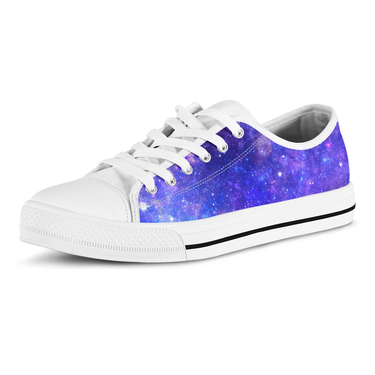 Galaxy Blue Space Men's Low Top Shoes-grizzshop