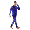 Galaxy Blue Space Men's Pajamas-grizzshop