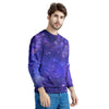 Galaxy Blue Space Men's Sweatshirt-grizzshop