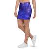 Galaxy Blue Space Mini Skirt-grizzshop