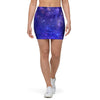 Galaxy Blue Space Mini Skirt-grizzshop