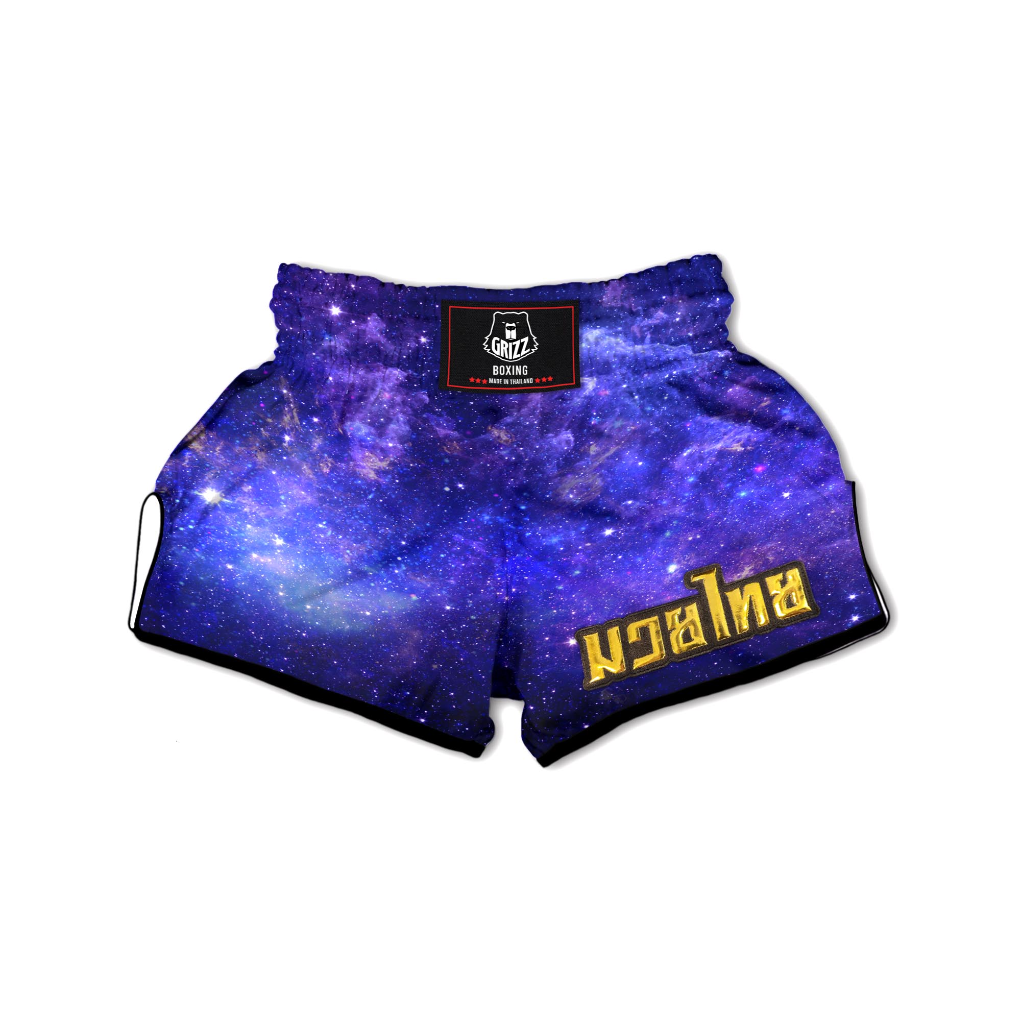 Galaxy Blue Space Muay Thai Boxing Shorts-grizzshop