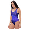 Galaxy Blue Space One Piece Swimsuite-grizzshop