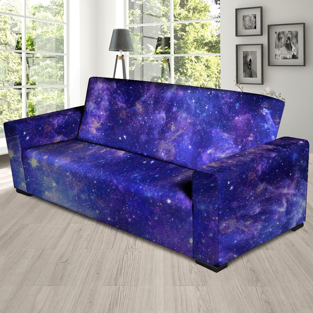 Galaxy Blue Space Sofa Cover-grizzshop