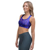 Galaxy Blue Space Sports Bra-grizzshop