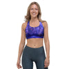 Galaxy Blue Space Sports Bra-grizzshop