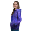 Galaxy Blue Space Women's Hoodie-grizzshop