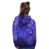 Galaxy Blue Space Women's Hoodie-grizzshop