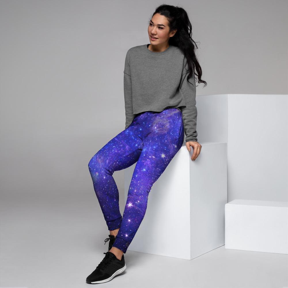 Galaxy Blue Space Women's Joggers-grizzshop