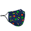 Galaxy Comet Alien Ufo Pattern Print Face Mask-grizzshop