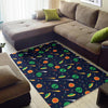 Galaxy Comet Alien Ufo Pattern Print Floor Mat-grizzshop