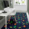 Galaxy Comet Alien Ufo Pattern Print Floor Mat-grizzshop