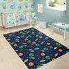 Galaxy Comet Alien Ufo Pattern Print Floor Mat-grizzshop