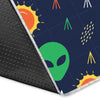 Galaxy Comet Alien Ufo Pattern Print Floor Mat-grizzshop